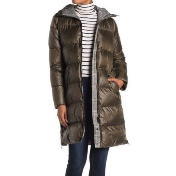 French Connection Hooded Puffer Coat Size Small NWT - Picture 1 of 17